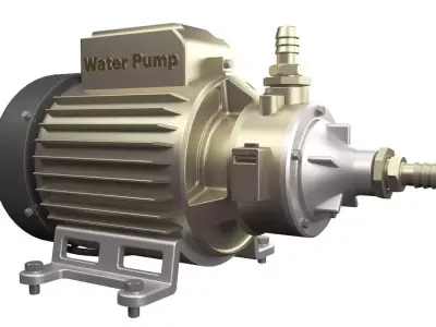 Water Pump 3D model 6