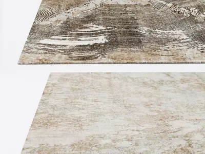 Set of Ridge Rainforest and Dryade Rainforest carpets  3D model