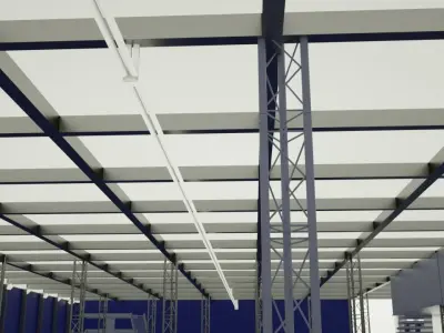 Small Warehouse 2 upper floors 3D model