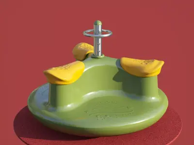 kids playground THE SPINNING ROUNDABOUT JIN-0416  3D model