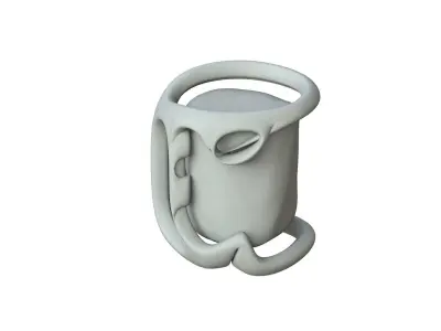 SciFi Shape Object Low Poly Low-poly 3D model get