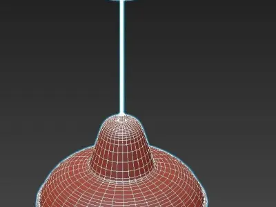 BRUNCH industrial pendant light with shade 3D model