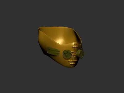 helmet high poly sculpt 3d printable  3D model 130