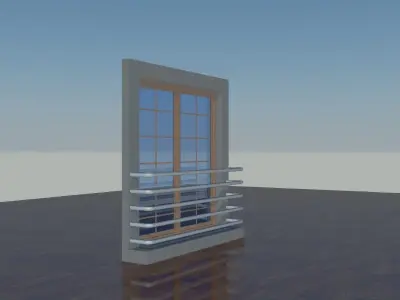french window Free 3D model