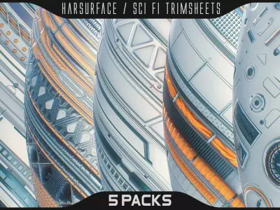 Sci fi Trimsheets 5 Packs Texture