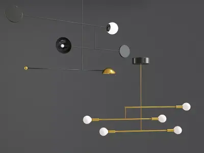 Ceiling Light Collection 3D model