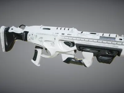 Gun Sci Fi 3D model