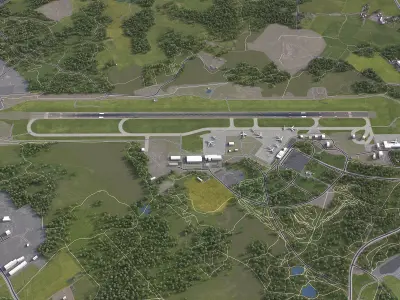 Turku - Airport - TKU Low-poly 3D model