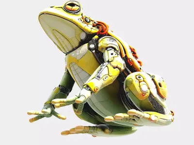 Cyborg Frog 3D Model PBR Low-poly 3D model