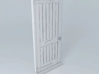 Doors wooden door Free 3D model