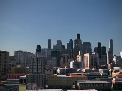 City 21 Low-poly 3D model