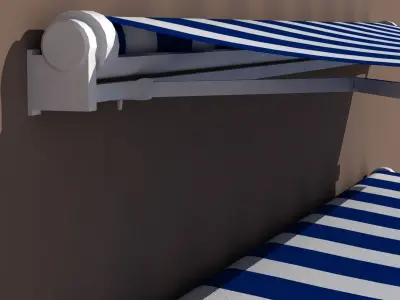 Awning 3 types 3D model