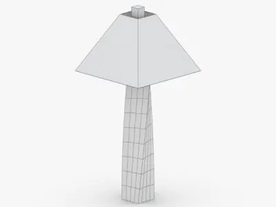 1366 - Table Lamp Low-poly 3D model