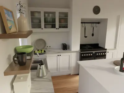 Kitchen interior 3D model 3D model order