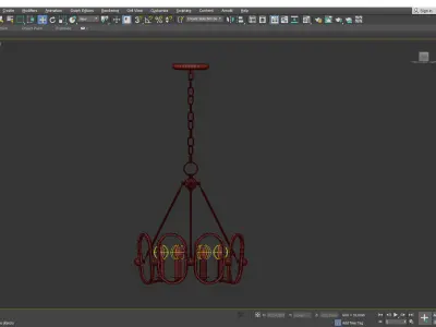 Clairpointe Chandelier Low-poly 3D model