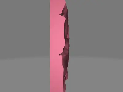 Aged Marble Rough Stone Wall 3D print model purchase