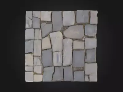 Stone Pathway in Darkness Texture