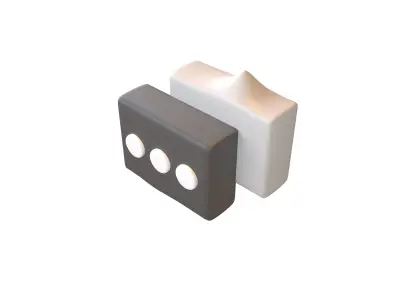 Chat Icon v2 003 Low-poly 3D model