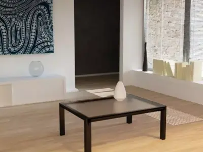 Living room scene vray 3D model