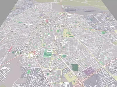 Cityscape Chiclayo Peru 3D model