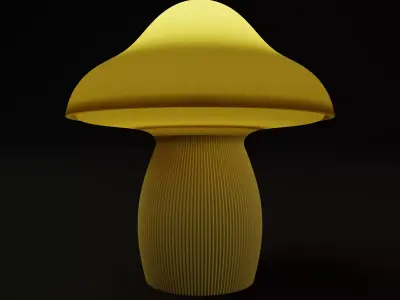 Mushroom Lamp Concept 3D print model