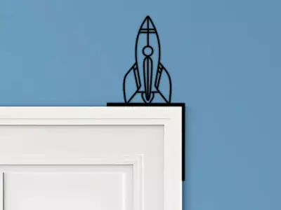 Rocket Door Corner Decor 3D print model