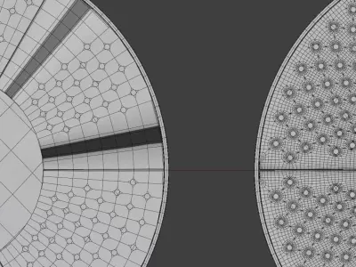 Urban Tree Bench 01 3D model