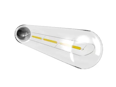 filament led light bulb 3D model