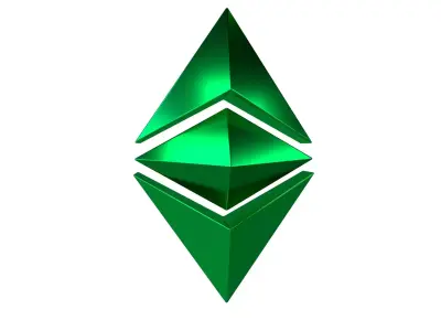 Ethereum Classic v2 005 Low-poly 3D model