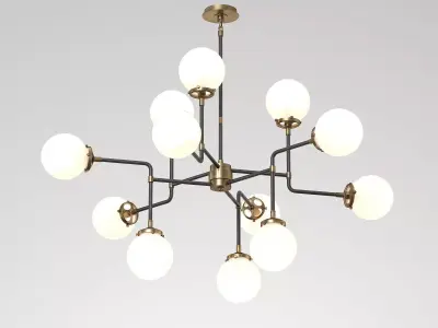 Bistro Medium Chandelier 3D model