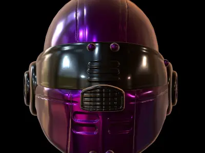 Helmet plastic mask protection  3D model Low-poly 3D model