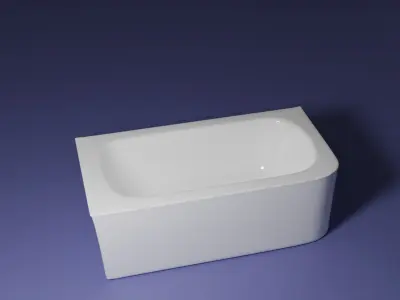 Bathtub square 3D model