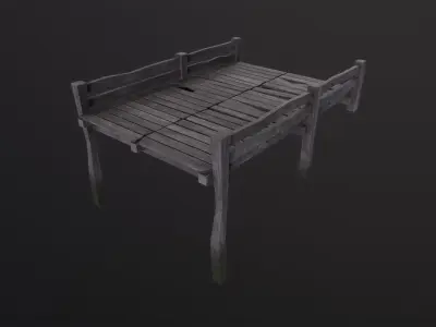 Dock 3D Model Low-poly 3D model