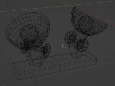Ceiling Lamp with Valve 3D model