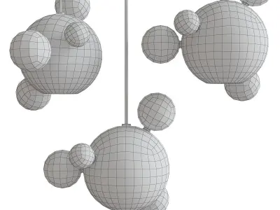 Darby chandeleir 3d model Low-poly 3D model