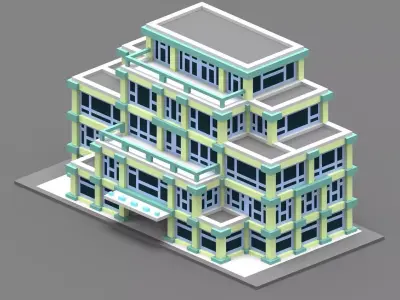 House Voxel - 29 Low-poly 3D model