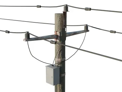 Street Light 3D model 19