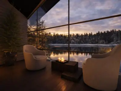 Modern Mountain House 3D model