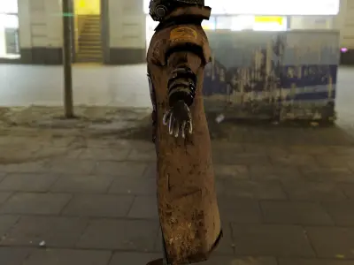 NCR Fallout New Vegas Armor PBR Rigged Low-poly 3D model