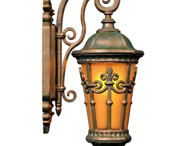 Classic Facade street Wall Lamp Light Lantern streetlight Sconce 3D model purchase