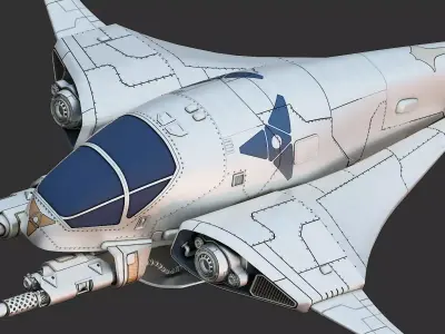 Manta  Space Fighter 3D model