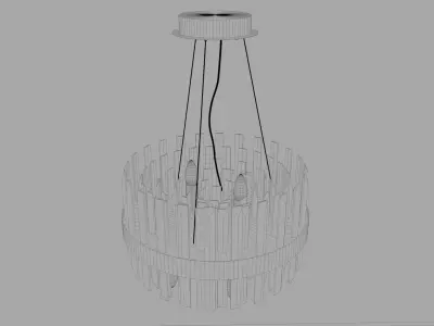 Decorative Crystal Chandelier Lamp TRN45 3D model