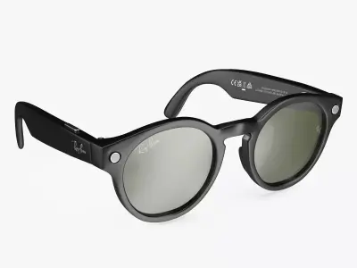 Ray Ban Stories Round Smart Glasses Dark 3D model