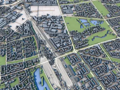 Part of Saint Petersburg City Russia 2 3D model