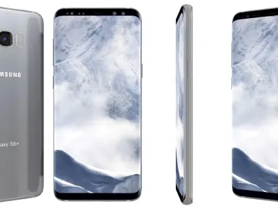 Samsung Galaxy S8 Plus Arctic Silver 3D model