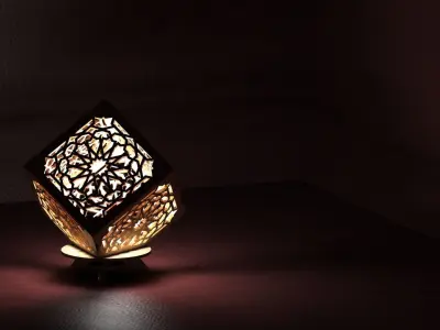 Wooden Lantern 3D model