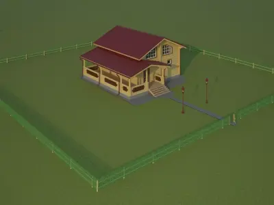 village house Free 3D model