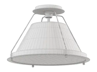 Shelton Flush Mount Small 3D model