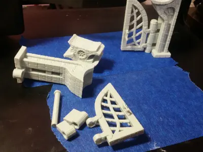 Fantasy main entrance 3d print 3D print model