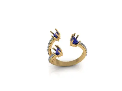 trendy ring 3D print model
